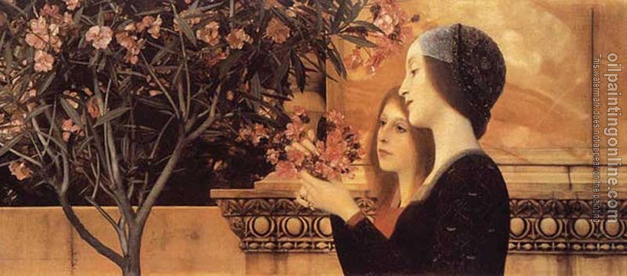 Klimt, Gustav - Two Girls With An Oleander